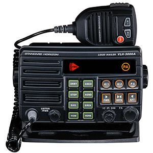 63676 - Dual Zone PA/Loud Hailer/Fog w/Listen Back & 2 Optional Intercom Stations Standard Horizon VLH-3000A 30W   1/24