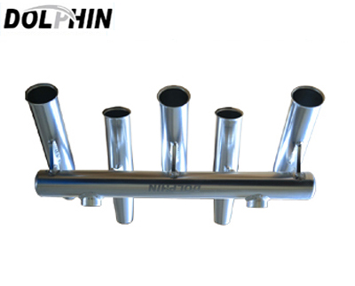 74 - 5 ROD RACK FOR T-TOP fits 2 Inch OR 1 1/2 Inch Aluminum Tubing- Dolphin 1/24
