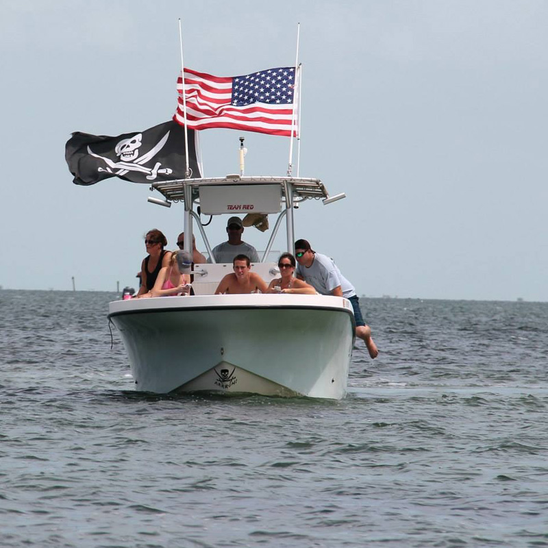 FPO - BOAT FLAG POLE WITH/WITHOUT FLAGS FOR ROD HOLDERS, ROD RACKS AND ROCKET LAUNCHERS 1/24
