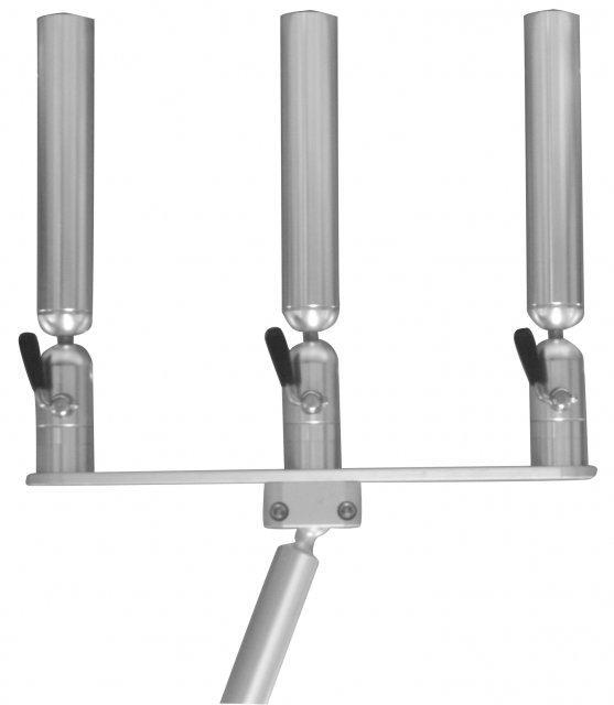Cisco Triple Rod Holder on Gimbal Mount - Straight Slot 1/24 - PKTGM-SS